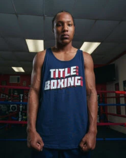 TITLE Boxing Vintage Block Logo Tank 15 TITLE Boxing Vintage Block Logo Tank -Boxing Promotions Shop TBCT140NV 1