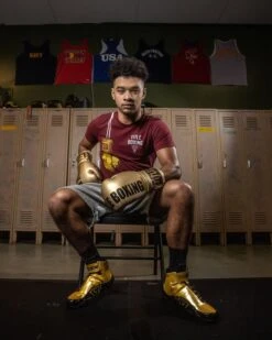 TITLE Boxing Ring Mamba Shoes -Boxing Promotions Shop TBS20 GD BK