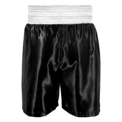 TITLE Boxing Edge Boxing Trunks -Boxing Promotions Shop TBTC2 BK WH 3