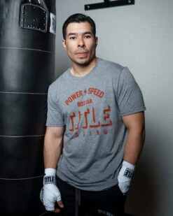TITLE Boxing Power And Speed Tee -Boxing Promotions Shop TBTS211GR 1