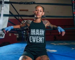 TITLE Boxing Women’s Main Event Tank -Boxing Promotions Shop TBWTS199BK 1