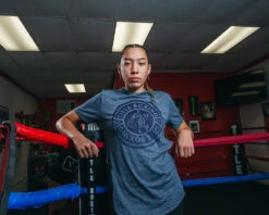 TITLE Boxing Women's Vintage Short Sleeve Hooded Tee -Boxing Promotions Shop TBWTS213BL 1 2277d633 7c9d 4e95 95e3 226540c26856