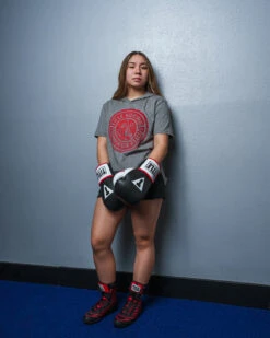 TITLE Boxing Women's Vintage Short Sleeve Hooded Tee -Boxing Promotions Shop TBWTS213GR 1 7e23cdf5 da10 4819 b3a8 e37825d5a8eb