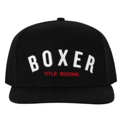 TITLE Boxing Boxer Flat Bill Snapback Cap 7 TITLE Boxing Boxer Flat Bill Snapback Cap -Boxing Promotions Shop TCAP81 BK 2