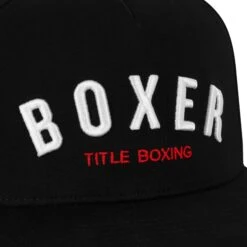 TITLE Boxing Boxer Flat Bill Snapback Cap 8 TITLE Boxing Boxer Flat Bill Snapback Cap -Boxing Promotions Shop TCAP81 BK 3