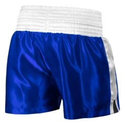 TITLE Boxing Professional Women’s Satin Striped Boxing Trunks -Boxing Promotions Shop TPBTW2 BL WH 3