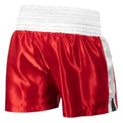 TITLE Boxing Professional Women’s Satin Striped Boxing Trunks -Boxing Promotions Shop TPBTW2 RD WH 3