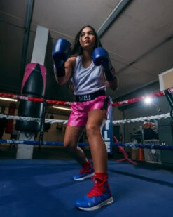 TITLE Boxing Professional Women’s Satin Striped Boxing Trunks -Boxing Promotions Shop TPBTW2PK 2