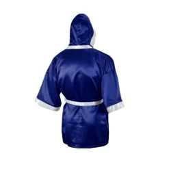 TITLE Boxing Fingertip Robe -Boxing Promotions Shop TSRF BL WH 3