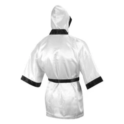 TITLE Boxing Fingertip Robe -Boxing Promotions Shop TSRF2 WH BK 3