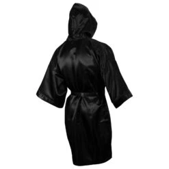 TITLE Boxing Full Length Robe -Boxing Promotions Shop TSRFL BK 3