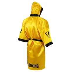 TITLE Boxing Pro Full Length Boxing Robe 36 TITLE Boxing Pro Full Length Boxing Robe -Boxing Promotions Shop TSRFL2 GD BK 02