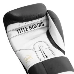 TITLE Boxing Pro Style Leather Training Gloves 3.0 -Boxing Promotions Shop TVVTG3 BK WH 005