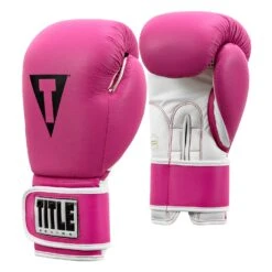 TITLE Boxing Pro Style Leather Training Gloves 3.0 -Boxing Promotions Shop TVVTG3 HPK WH 002