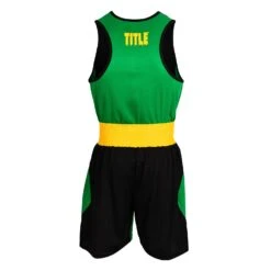 WBC By TITLE Boxing Amateur Competition Outfit -Boxing Promotions Shop WBCTABS BK GN 2
