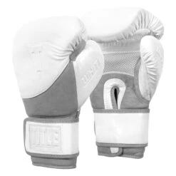 TITLE White Boxing Training/Sparring Gloves 8 TITLE White Boxing Training/Sparring Gloves -Boxing Promotions Shop WHWTSG 2