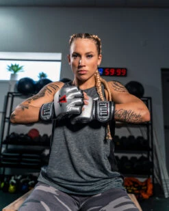 TITLE MMA Menace Metallic Training Gloves -Boxing Promotions Shop XMMTGSV