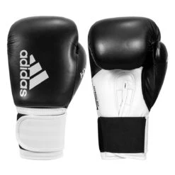 Adidas Hybrid 100 Boxing Gloves -Boxing Promotions Shop adih100 bk wh 001 2