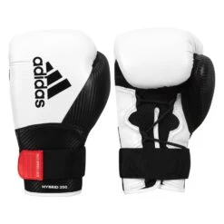 Adidas Hybrid 250 Training Gloves -Boxing Promotions Shop adih250tg wh bk 1 1