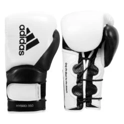 Adidas Hybrid 350 Elite Training Gloves 15 Adidas Hybrid 350 Elite Training Gloves -Boxing Promotions Shop adih350tg wh bk 1 1