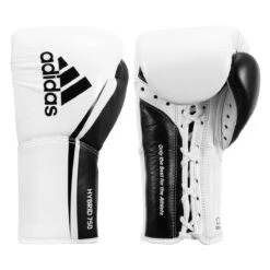 Adidas Hybrid 350 Elite Pro Fight Gloves -Boxing Promotions Shop adih750fg wh bk 1 1