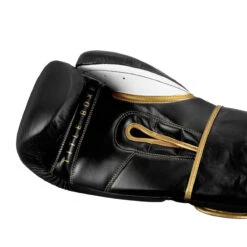 TITLE Boxeo Mexican Leather Training Gloves Quatro -Boxing Promotions Shop batge4 bk wh 5 1 1