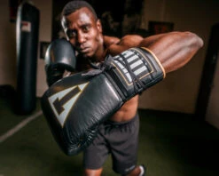 TITLE Boxeo Mexican Leather Lace Training Gloves Quatro 20 TITLE Boxeo Mexican Leather Lace Training Gloves Quatro -Boxing Promotions Shop batgl4 bk 2 1