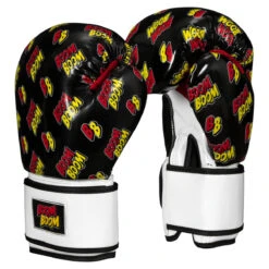 BOOM BOOM Boxing Striker Youth Boxing Gloves 3.0 -Boxing Promotions Shop bbsbgy3 bk wh 02