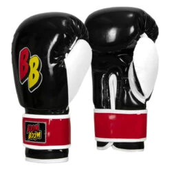 BOOM BOOM Boxing Silencer Youth Bag Gloves -Boxing Promotions Shop bbybgs bk wh rd 02