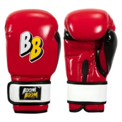 BOOM BOOM Boxing Silencer Youth Bag Gloves -Boxing Promotions Shop bbybgs rd bk wh 001