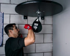 TITLE Boxing Forged Steel Pro Speed Bag Platform 9 TITLE Boxing Forged Steel Pro Speed Bag Platform -Boxing Promotions Shop blsb bk 1 3