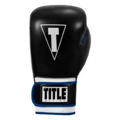 TITLE Boxing Leather Big League Training Gloves -Boxing Promotions Shop bltg2 bk bl 03