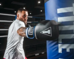TITLE Boxing Leather Big League Training Gloves -Boxing Promotions Shop bltg2 bk bl wh 3 1