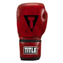 TITLE Boxing Blood Red Leather Training Gloves -Boxing Promotions Shop brtg rd 003