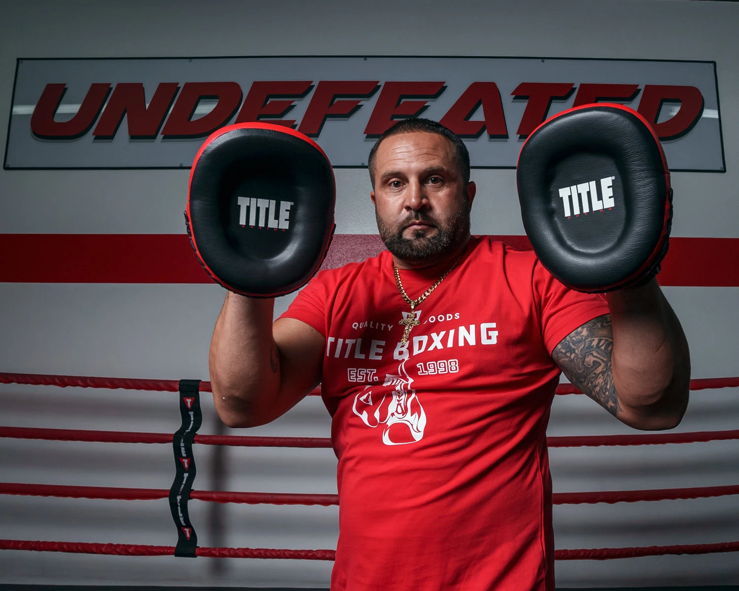 TITLE Boxing Leather Combination Focus Mitts 2.0 8 TITLE Boxing Leather Combination Focus Mitts 2.0 - Image 8