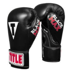 TITLE Classic Black Max Boxing Gloves 12 TITLE Classic Black Max Boxing Gloves -Boxing Promotions Shop cbmbg2 02