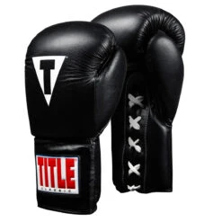 TITLE Classic Leather Lace Training Gloves 2.0 22 TITLE Classic Leather Lace Training Gloves 2.0 -Boxing Promotions Shop ctsgl2 bk 1 1