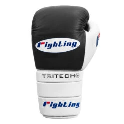 Fighting Tri-Tech Tenacious Lace Training Gloves -Boxing Promotions Shop fs3ttgl bk wh 003