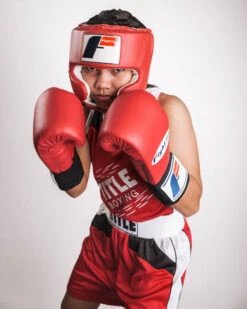 Fighting USA Boxing Competition Headgear With Cheeks -Boxing Promotions Shop fsuch rd