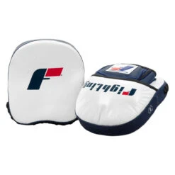 Fighting Force Micro Leather Punch Mitts -Boxing Promotions Shop ftgmpm wh bl bk 5