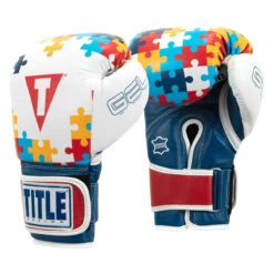 TITLE Boxing Gel World V2T Limited Edition Autism Awareness Bag Gloves -Boxing Promotions Shop gtwbgle2 2 1