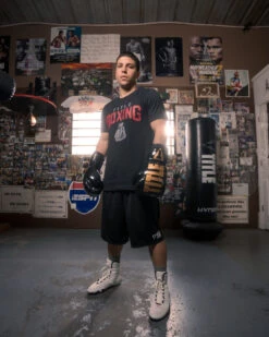 TITLE Boxing Inferno Intensity Lace Training Gloves -Boxing Promotions Shop itgli ace bk gd 3 2