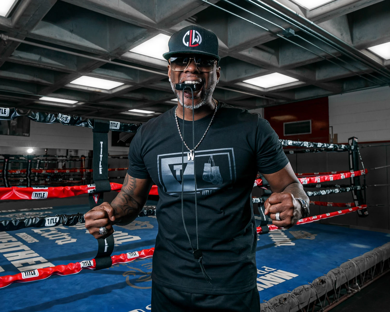 TITLE Boxing Dual-Frame Logo Tee 2 TITLE Boxing Dual-Frame Logo Tee - Image 2