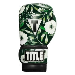 TITLE Boxing Floral Bag Gloves -Boxing Promotions Shop oaflbg gn bk 3 1