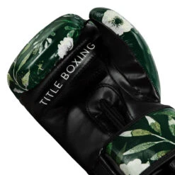 TITLE Boxing Floral Bag Gloves -Boxing Promotions Shop oaflbg gn bk 5 1