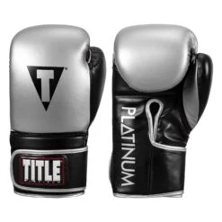 TITLE Platinum Prolific Training Gloves -Boxing Promotions Shop pltg bk sv 1 1 1