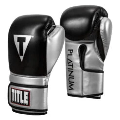 TITLE Platinum Prolific Training Gloves -Boxing Promotions Shop pltg sv bk 2 2