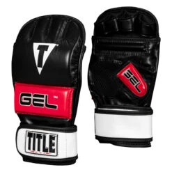 TITLE MMA Perform Gel Bag Gloves 2.0 -Boxing Promotions Shop pmgbg2 bk rd 02