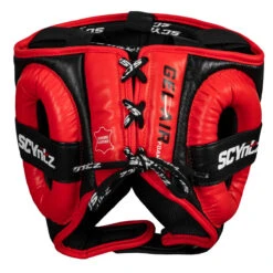 SCYntz Leather Headgear -Boxing Promotions Shop scyhg bk rd 4 1