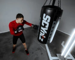 SCYntz Leather Sparring Gloves -Boxing Promotions Shop scysg bk gr 3 1